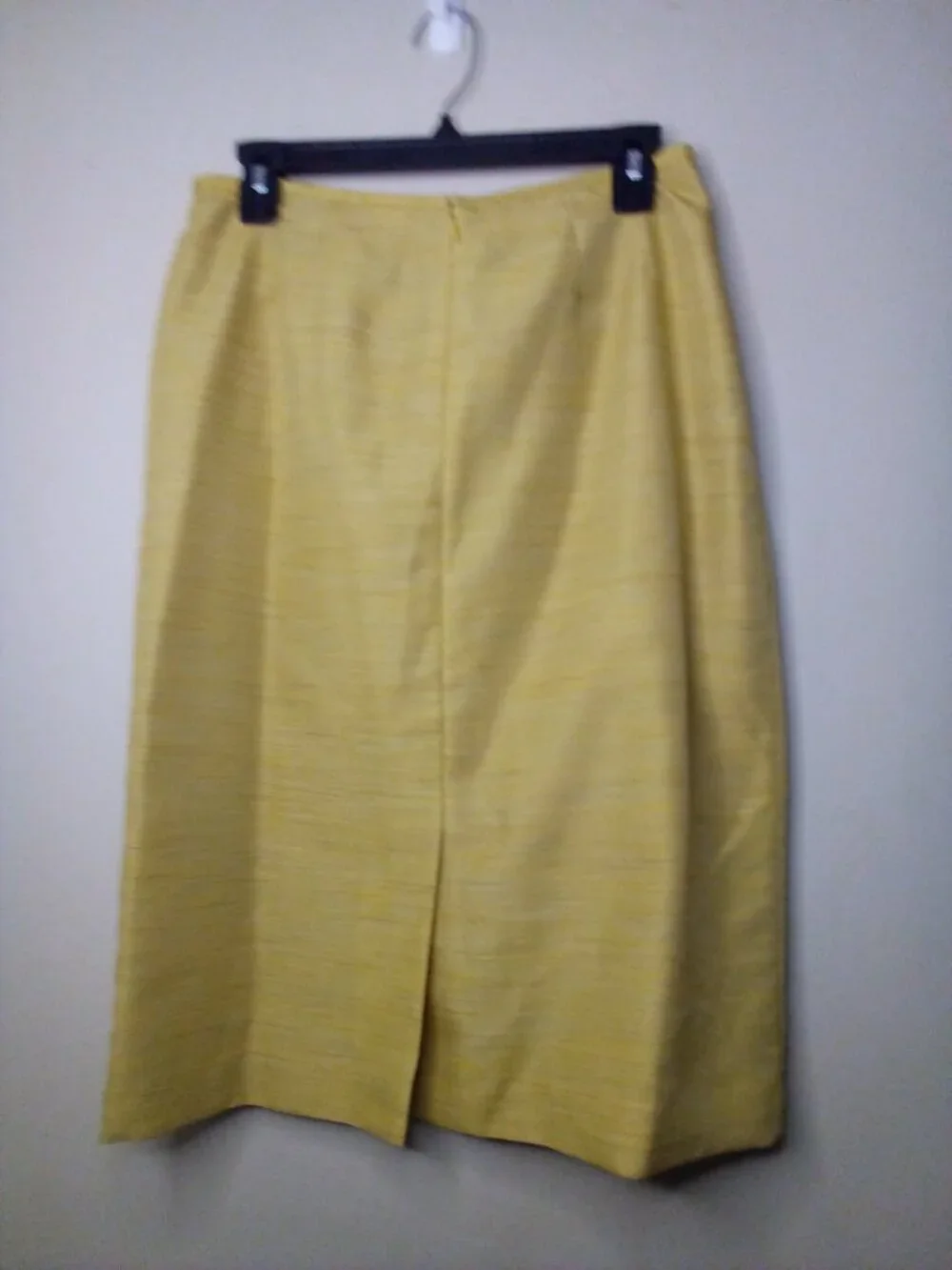 Kasper Skirt Women 8 Straight Classic Career Yellow